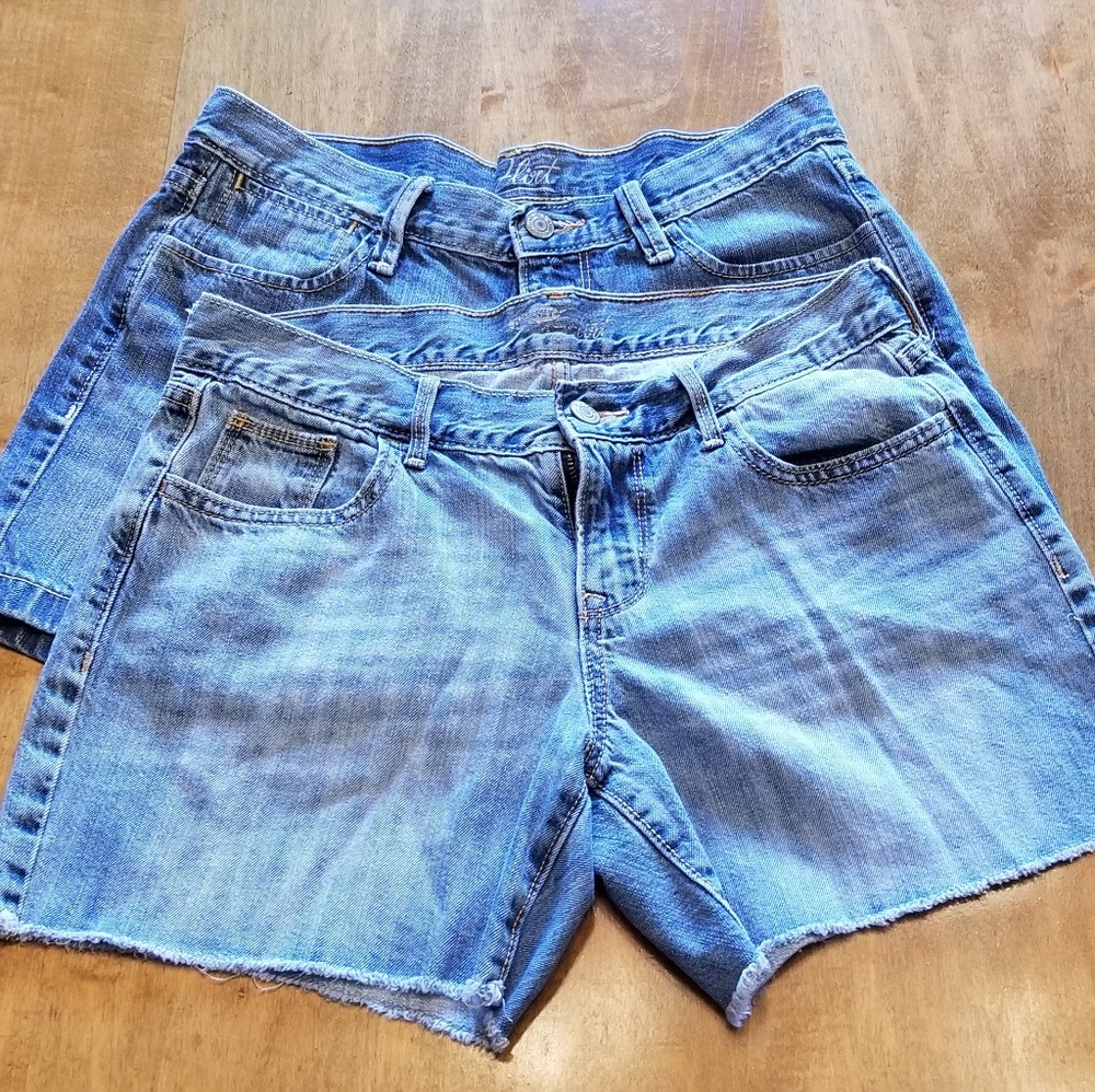 Two pair Old Navy denim shorts